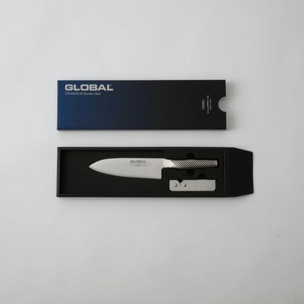GLOBAL グローバル 三徳 16cm スピードシャープナーセット GST-A57