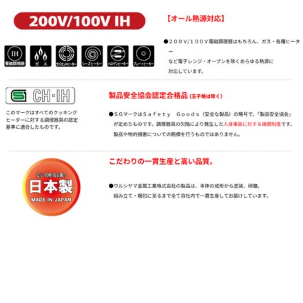 ウルシヤマ金属 UMIC ステンレス段付き揚げ鍋 24cm 日本製 12168