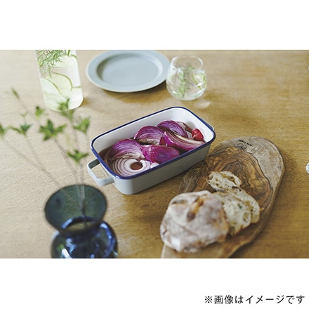 365methods ホーローオーブンディッシュ 浅型S イエローxライトグレー YY-HS.Y