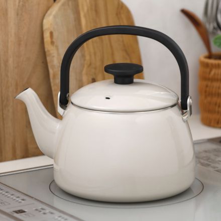 富士ホーロー コットンプラス ケトル 2.5L グレージュ CTP-2.5K.GG