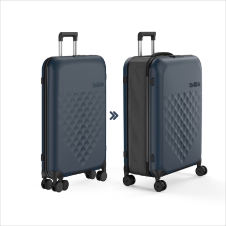 トラベルバッグ/スーツケーススーツケース 100L 軽量 Rollink FLEX ブラック Lサイズ
