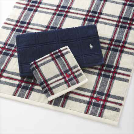 ラルフローレン RALPH LAUREN HOME Tallmadge & Large Windowpane ウォッシュタオル2枚セット クリーム HMRLGFTH5720080