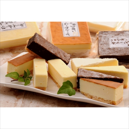 北海道 十勝四角いチーズケーキ&ガトーショコラ 4個入り