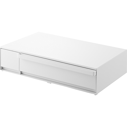 tower タワー IHクッキングヒーターラック 引き出し&スライドテーブル ホワイト 1923