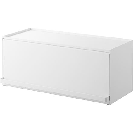 tower タワー 前が開くキッチンカウンター上収納ラック D24 ホワイト 1454