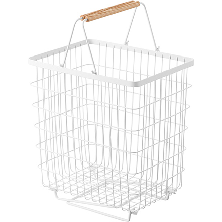 tosca トスカ 折り畳み脚付きランドリーバスケット ホワイト 1464