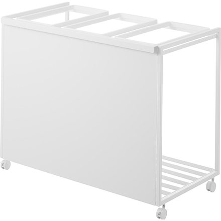 tower 目隠し分別ダストワゴン タワー 45L 3分別 ホワイト 1826