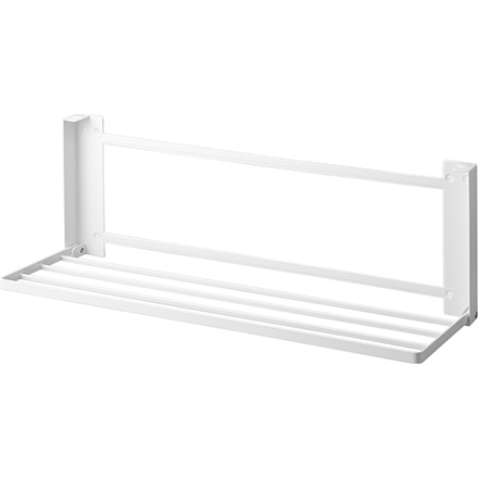 tower タワー ウォール折り畳みバスタオルラック 石こうボード壁対応 ホワイト 1941