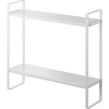 tower タワー 下が拭けるコンロ横ラック 2段 ホワイト 1991