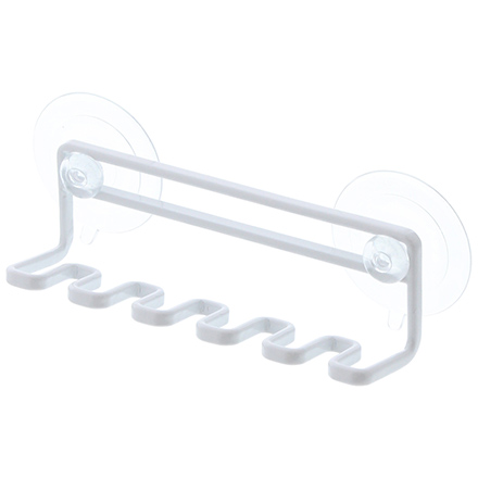 tower タワー 吸盤トゥースブラシホルダー 5連 ホワイト 3285