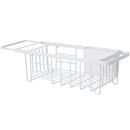 tower タワー 伸縮水切りワイヤーバスケット ホワイト 3492