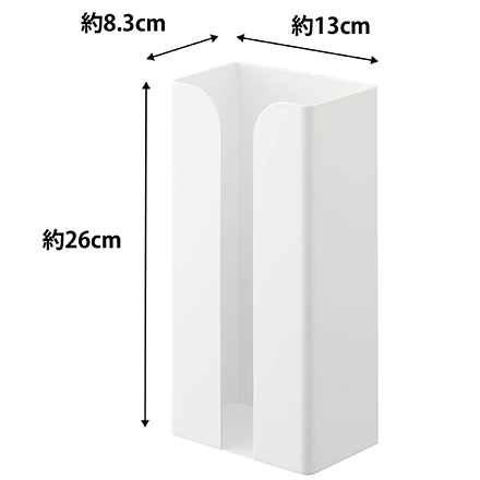 tower タワー マグネットポリ袋&キッチンペーパーホルダー ホワイト 3773