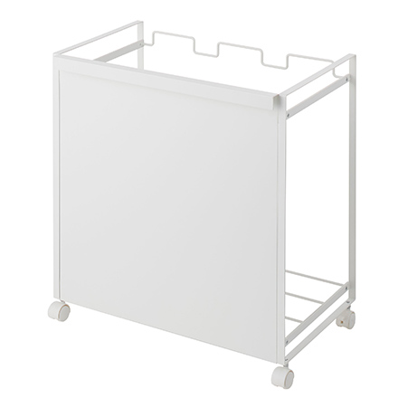 tower タワー 目隠し分別ダストワゴン 3分別 ホワイト 4332