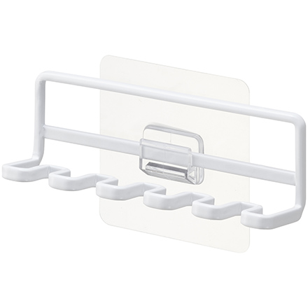 tower タワー フィルムフック 歯ブラシホルダー5連 ホワイト 4520