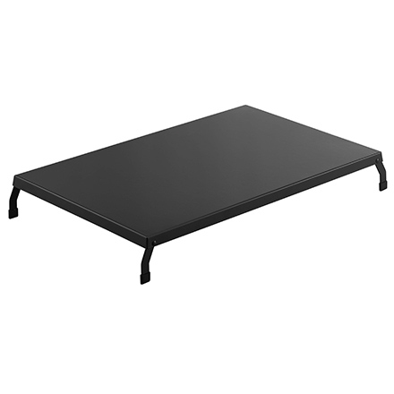 tower タワー折り畳みガスコンロカバー ワイド ブラック 4923