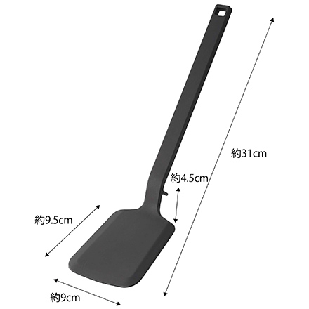 tower タワー シリコーンフライ返し ブラック 5192