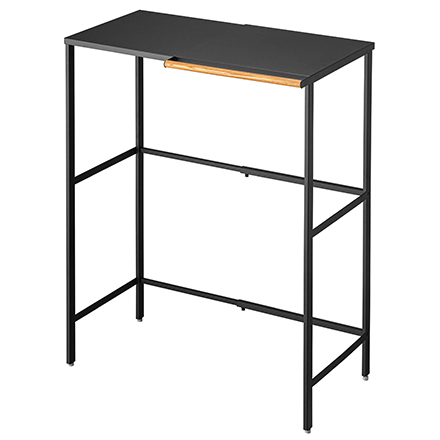 tower タワー 伸縮 ゴミ箱上ラック ブラック 5327