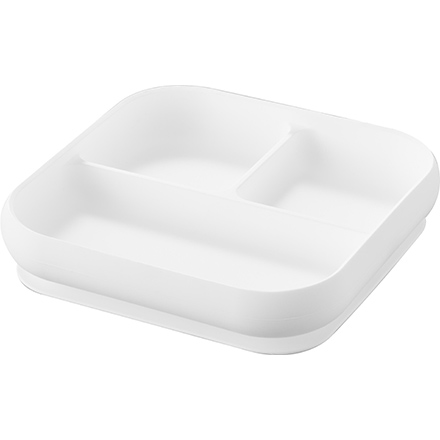 tower タワー 吸盤付きシリコーンベビーフードトレー ホワイト 10049