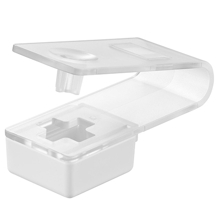 tower タワー 押すだけ簡単マグネット錠剤オープナー ホワイト 10432