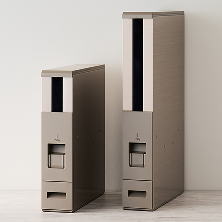 スリム米びつ（12kgタイプ） シャンパンゴールド RCY-12CG