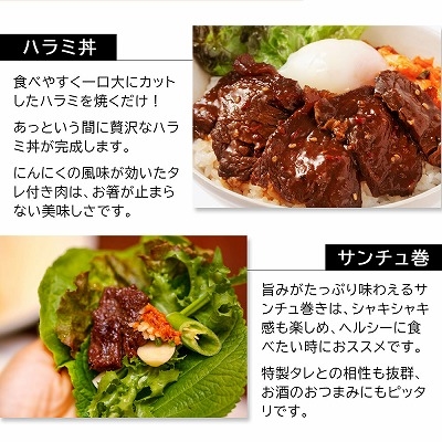 肉 ハラミ 焼き肉 バーベキュー タレ漬け 500g 業務用