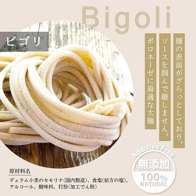 京都有名 パスタ 専門店 BIGOLI 生パスタ & パスタソース 太麺 2.5mm 240g(2人前)×7袋 ボロネーゼ 1kg