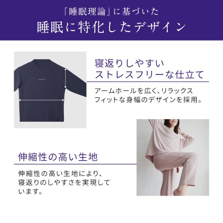 MTG NEWPEACE Recovery Wear Sleep Set ネイビー Sサイズ WS-AS-21A-S