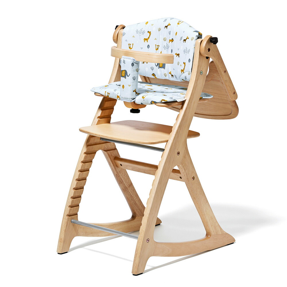 yamatoya認定店 大和屋 sukusuku すくすくチェア スリム J 専用設計 チェアクッション ベビーチェア オプション品 アニマルグレー 032718