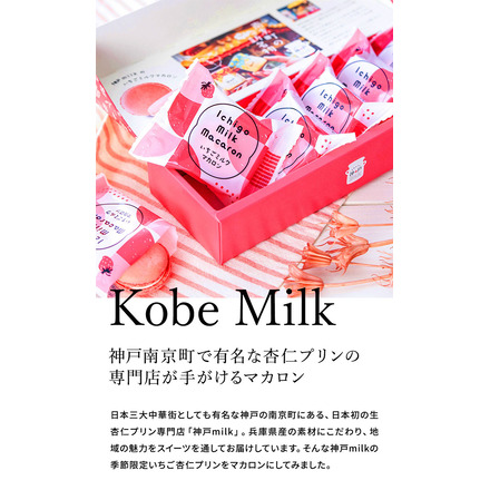 神戸milk いちごミルクマカロン 5個 KIM-5