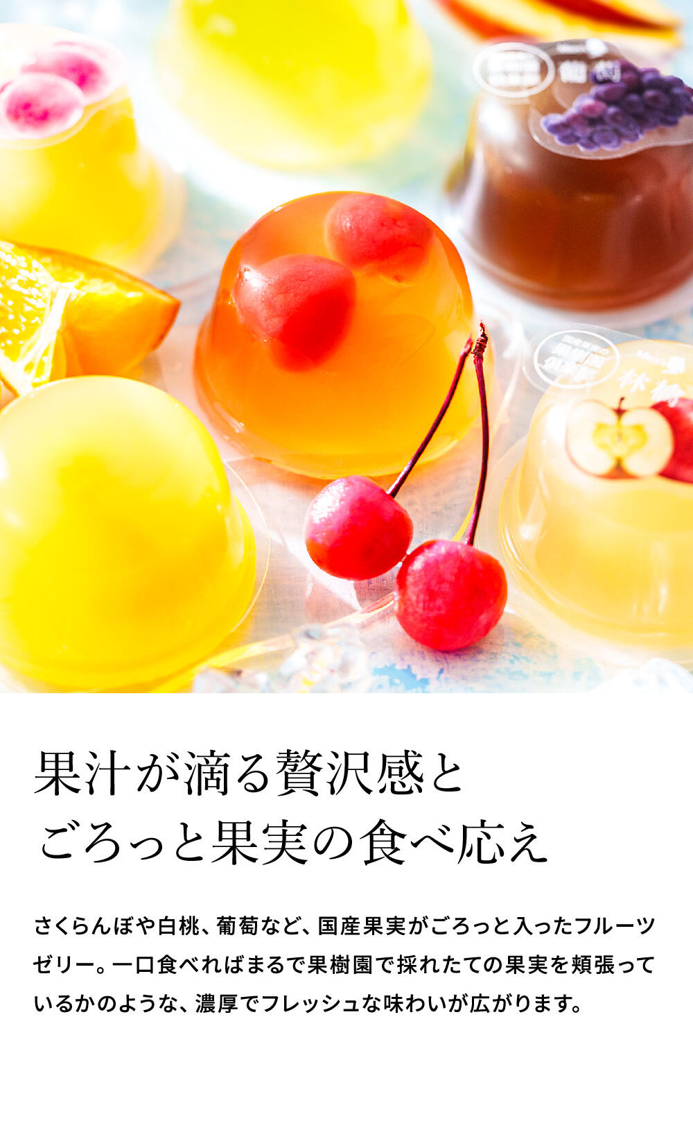 高島屋 法人事業部 セレクト ギフト メリーチョコレート 国産果実の果樹園倶楽部 6個 フルーツゼリー お菓子 ゼリー 国産 果物 くだもの 詰め合わせ