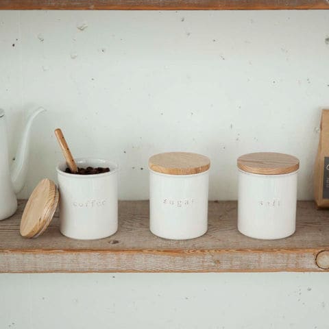 山崎実業 公式 tosca 陶器キャニスター トスカ ソルト 3427