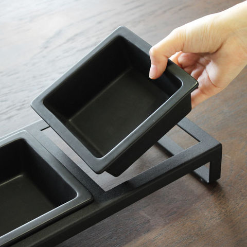 山崎実業 公式 tower ペットフードボウルスタンドセット トール タワー ホワイト 4744