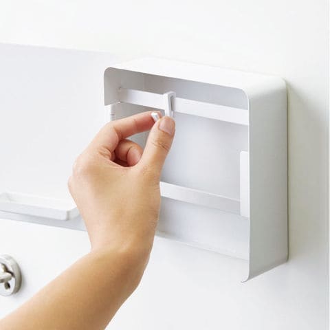 山崎実業 公式 tower マグネットキーフック２段 タワー ホワイト 4799