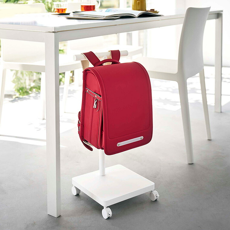 山崎実業 公式 smart ランドセル収納ワゴン スマート ランドセルハンガー ブラック 5833