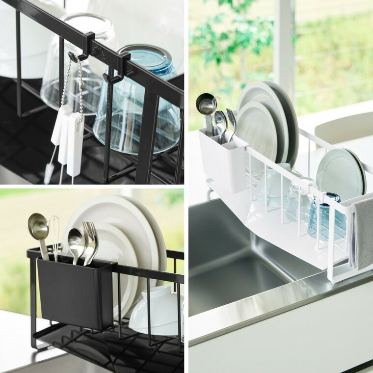 tower 水切れの良いスリム水切りワイヤーバスケット タワー 山崎実業 10701 10702 / ホワイト