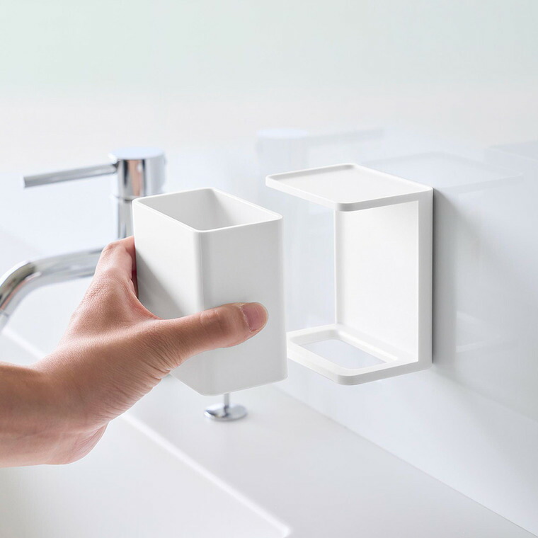 tower フィルムフック マウスピース収納ラック タワー 山崎実業 10723 10724 / ブラック