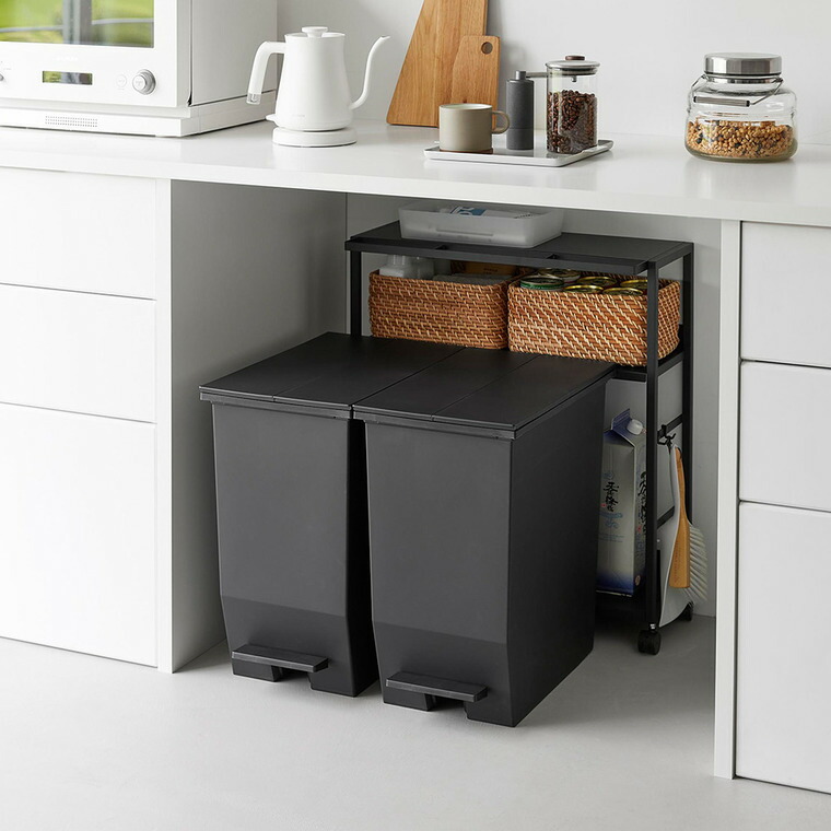 tower ゴミ箱裏スリムワゴン タワー 山崎実業 10765 10766 / ホワイト