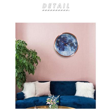 発光月型掛け時計 12888n23 ブラック