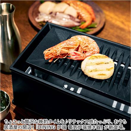 DINING 炉端 電気炉端焼き器 WLV-50 電気調理器 ブラック