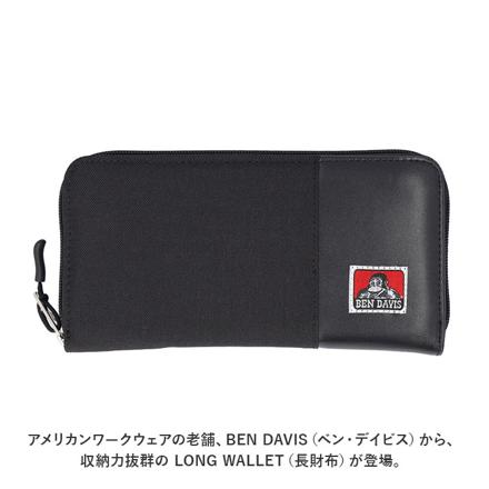 BEN DAVIS ベンデイビス LONG WALLET BDW-9194 長財布 BLACK/V1