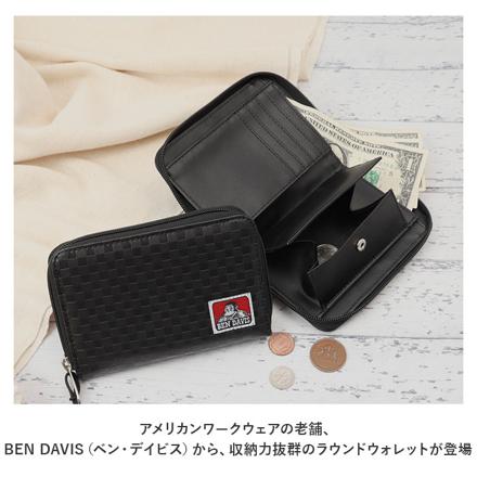 BEN DAVIS ベンデイビス ROUND WALLET BDW-9313 財布 BLACK/S