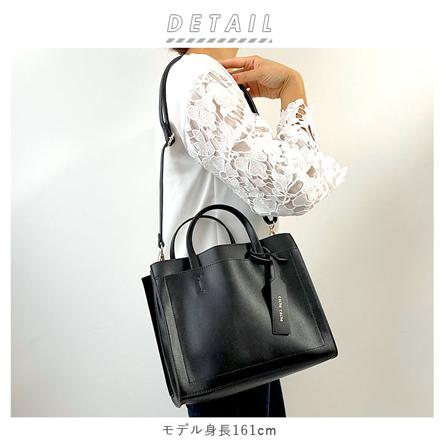 cache cache カシュカシュ パーティションミニトート ネイビーブラウン