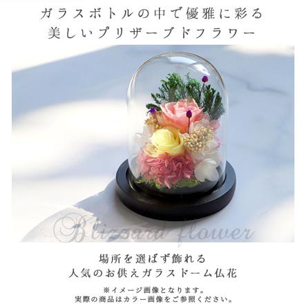 ガラスドームアレンジメントL C25000.清香
