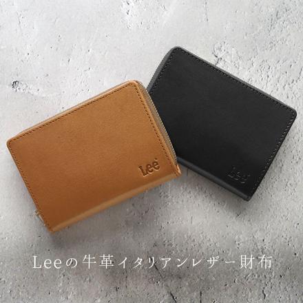 Lee リー イタリアン レザー ウォレット 二つ折り財布 チョコ