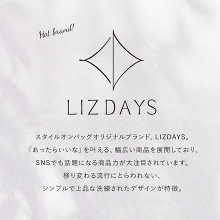 LIZDAYS テープハンドル 2WAYバッグ Sサイズ GBEBK.グレーベージュブラック