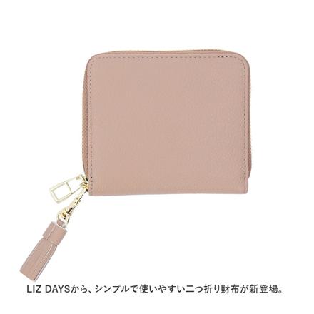 LIZDAYS 二つ折り財布 財布 グレーベージュ