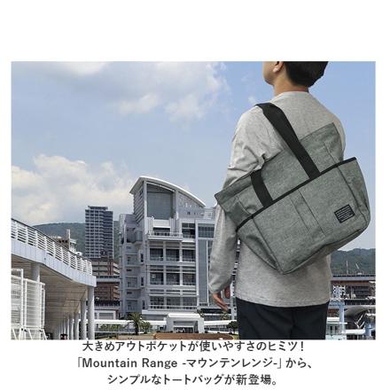 Mountain range トートバッグ トートバッグ ブラック