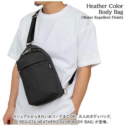 REGiSTA HEATHER COLOR BODY BAG ボディバッグ BLACK