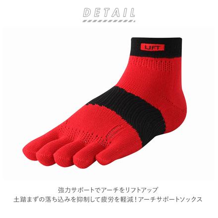 アールエル RｘL SOCKS RA-3001 LIFT アーチサポート M(24-26cM) ブラック