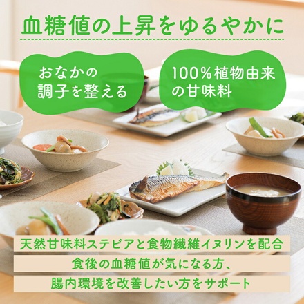 日本リコス ステビアヘルス イヌリンプラス 100g袋×6袋入×(2ケース)|嗜好品 甘味料 調味料 低カロリー